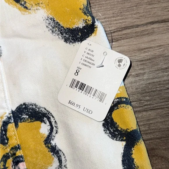 NWT FREE PEOPLE Floral Denim Skirt - Picture 5 of 5